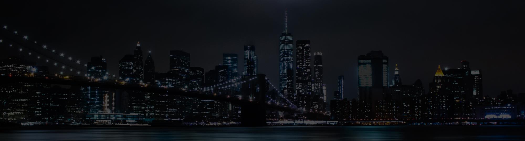Night city skyscape